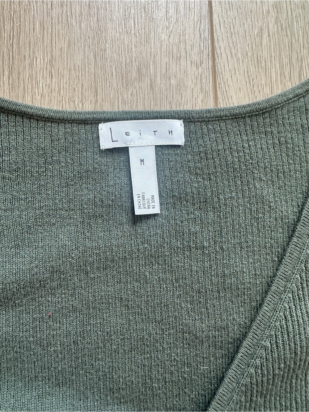 Leith Rib Wrap Sweater M - Picture 3 of 6